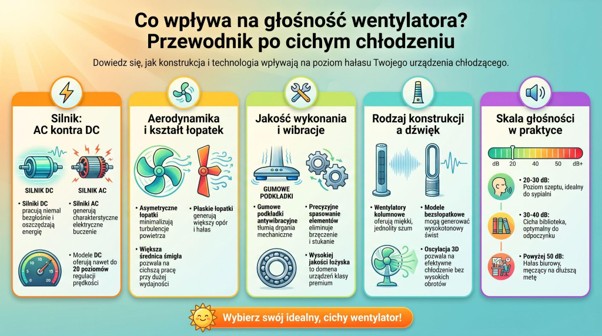 co wpływa na głośność wentylatora